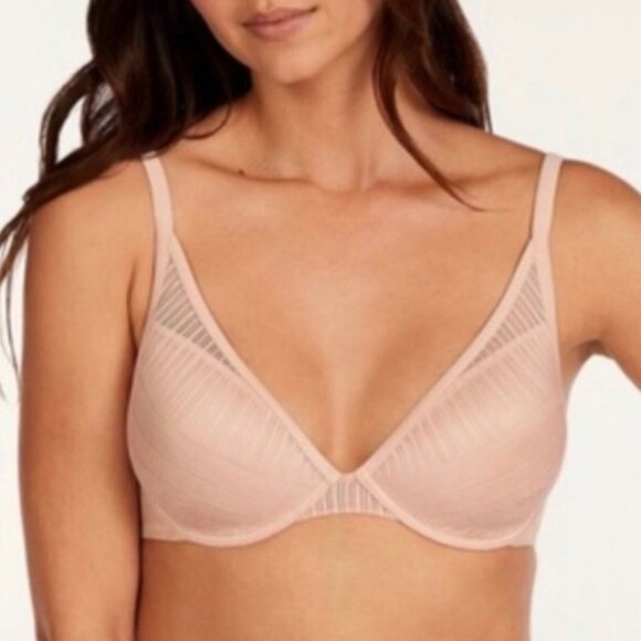 ThirdLove Everyday Lace Plunge Underwire Bra Intimates Adjustable Straps 30E 1/2 - Picture 1 of 10